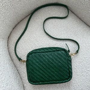 Clare V. Midi Sac | Evergreen Zig Zag